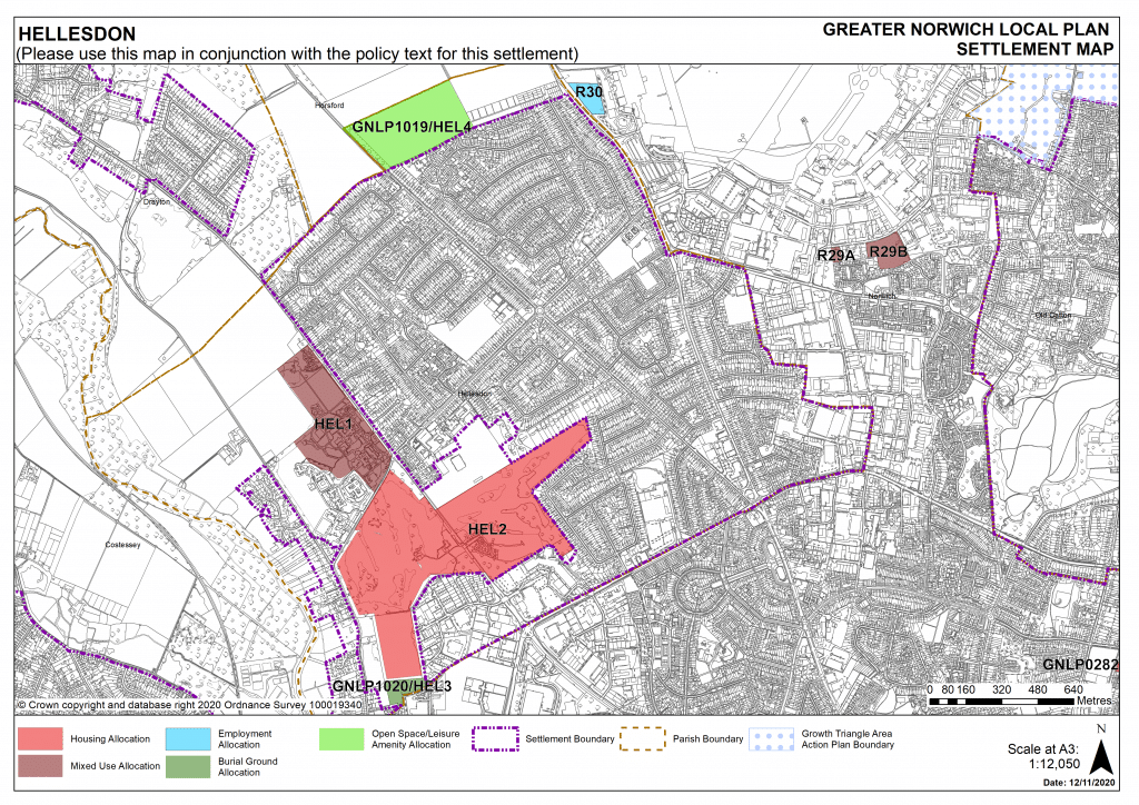 Hellesdon Greater Norwich Local Plan Settlement Plan